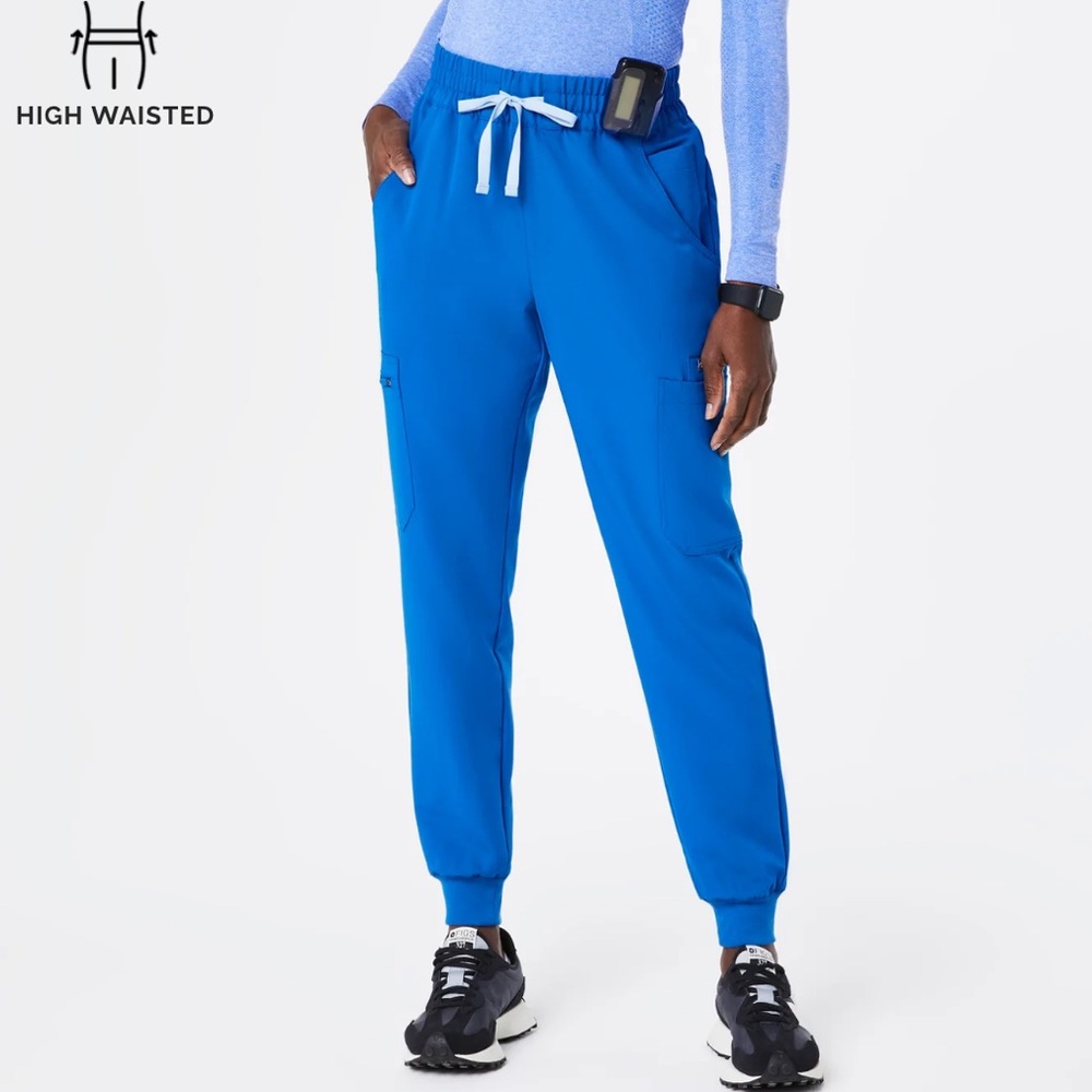 FIGS Royal Blue High Waisted Uman Relaxed - Jogger Scrub Pants